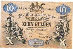 Német államok 10 gulden 1871 REPLIKA