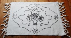 Embroidered Art Nouveau pattern pillow cover, decorative pillow
