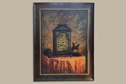 György Balczer - Watch Still Life (high-quality, nearly 100-year-old large painting)