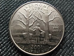 USA 50 State Quarters Vermont 1/4 Dollár 2001 P(id31456)