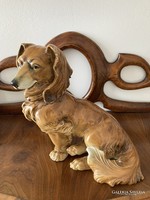 Ens porcelain figurine, large dachshund