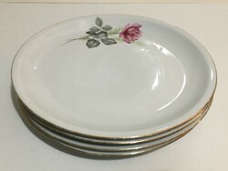 Alföldi porcelán rózsás tányérok 4 db egyben