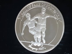 Ferenc Puskás! Football celebrity club. 925 purity coin.