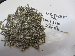 VEGYES,- NIKKELEZETT VAS - FACSAVAROK-2×10 ----3×10---280 DB.