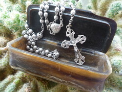 Old silver rosary.