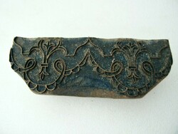 Antik kékfestő nyomódúc  11 cm