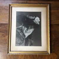 Antique photo in frame