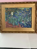 Goebel porcelain wall picture with Van Gogh iris motif