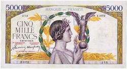 France 5000 francs 1942 replica