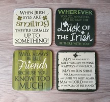 4 cork coasters from Dublin