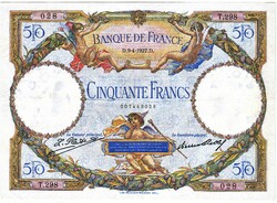 France 50 francs 1927 replica