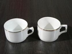 2 marked coffee cups in perfect condition for cheap sale