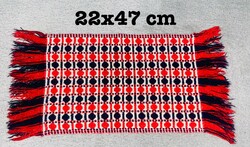 Gyönyörű kis asztal terítő futó 22x47 cm szőttes Óbuda v Posta