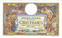 France 100 francs 1927 replica