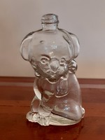 Old cologne bottle puppy shaped vintage perfume bottle