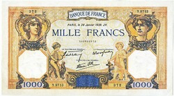 France 1000 francs 1939 replica