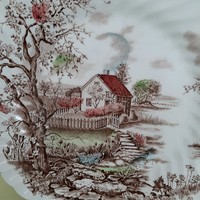 English porcelain plate, decorative plate from the four seasons collection, spring. Johnson Bros.