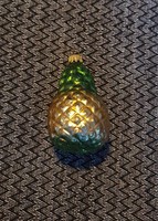 Karácsonyfadísz- üveg ananász