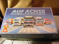 Úton (Auf Achse)  retro kamionos társasjáték F.X. Schmid - 1987 az év játéka német nyelvű