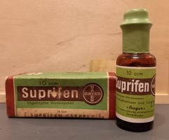 Suprifen drops bayer pharmaceutical product in intact condition, from the time between the two wars