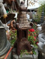 Rare Japanese garden builder stone lamp 50cm feng shui garden pond pagoda lamp sculpture