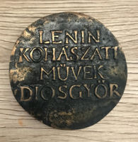 Lenin metallurgical works Díosgyőr - plaque (smelter competition)