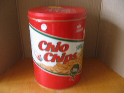 Large retro Chio chips metal box 500 g