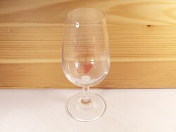 Retro glass wine glass with grape pattern Visegrád Plintenburg 1730