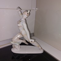 Hollóházi Seherezádé táncosnő porcelán figura