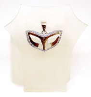 Silver mask pendant (zal-ag108484)