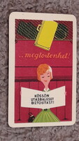 Állami biztosító , retro kártyanaptár, 1963, reklám