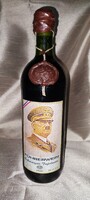 1 liter red wine with Nazi ww2 label, wax seal, sealed with wax!