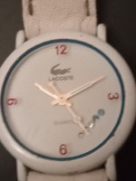 Vintage white lacoste women's watch