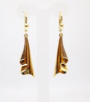 Yellow-white gold dangling earrings (zal-au108001)
