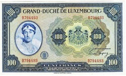Luxembourg 100 francs 1944 replica