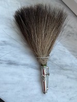 Hunter, hat decoration pin with wild boar hair with a pattern of mountain grass.