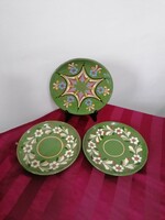 Folk wall-glazed decorative plates