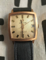 Lanco incabloc, gold case watch, from Switzerland