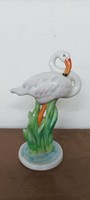 Antique Hungarian porcelain flamingo. Drasche