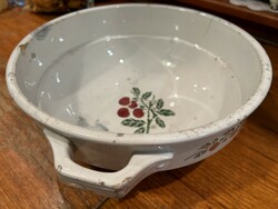 Earthenware, cherry giant bowl, damaged