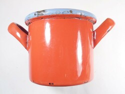 Budafok phoenix törv enameled pot with legs. Protect. With markings - from the 1970s-1980s
