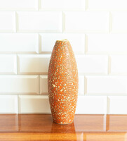 Final sale - unmarked tógej retro ceramic vase - Hungarian industrial artist's vase