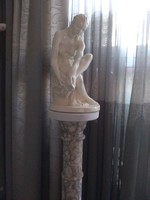 Old marble postman, kisfaludi-strobl zsigmond: bathing woman small sculpture!