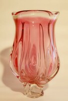 Cseh üveg váza.