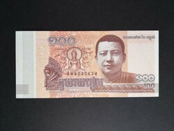 Kambodzsa 100 Riels 2014 Unc