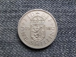 Anglia II. Erzsébet (1952-) skót címerpajzs 1 Shilling 1958(id20667)