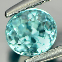 A curiosity! Real, 100% product. Ocean blue zircon gemstone 0.96ct (vvs)!! Its value: HUF 52,800!