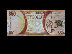 Unc - $50 - Guyana - 2016