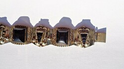 Mexican silver bracelet with onyx stones