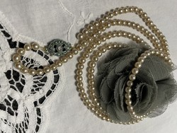Extra long vintage tekla bead necklace